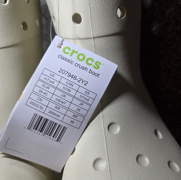 Crocs Classic Bone Waterproof Crush Rain Boots Unisex New 207946-2Y2 - Picture 14 of 16